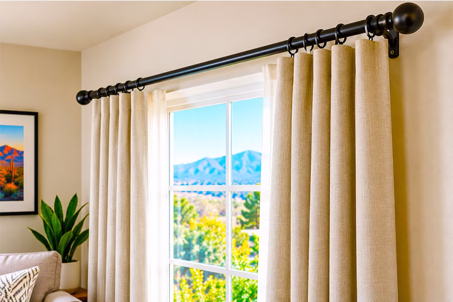  Curtain & Window Treatment Installation in Albuquerque | Curtain Rods, Panels & Drapes